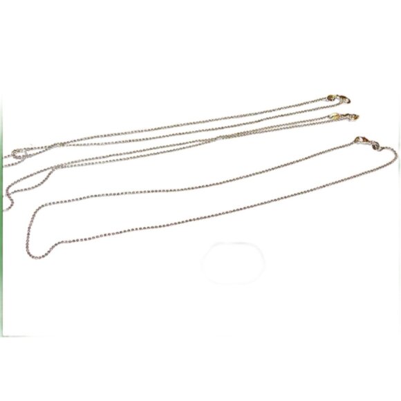 18 Inch Sterling Silver Bead Ball Chain Necklace, Silver Chain, Dainty Chain - Picture 2 of 4